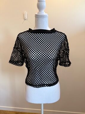 Unbranded Goth Grunge Mesh Top Acid Pixie Festival Cybergoth Alternative Punk